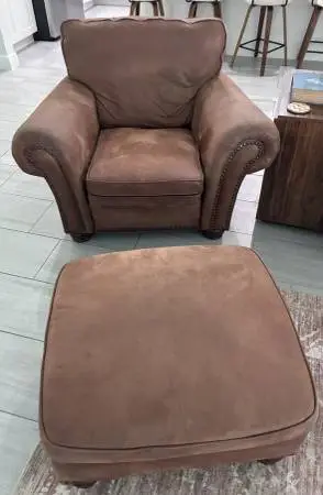 Chair and ottoman