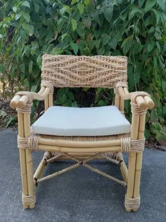 Beautiful bent rattan arm chair