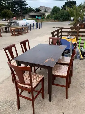 Dining room table and chairs