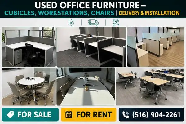 USED OFFICE FURNITURE – CUBICLES, WORKSTATIONS, CHAIRS | DELIVERY & IN