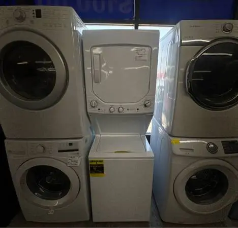 New washer,refrigerator,stove,dryer,stackable washer and dryer