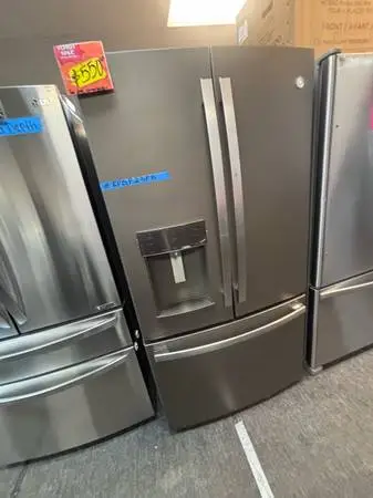 GE slate french doors fridge working perfect