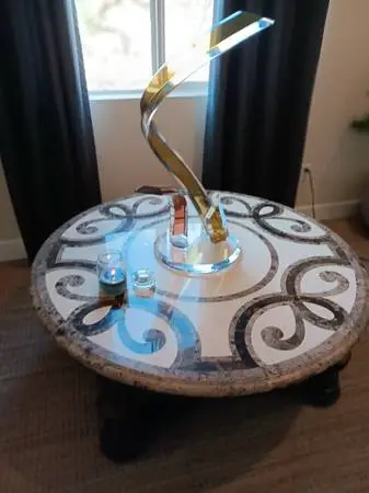 Round Marble Cocktail Table