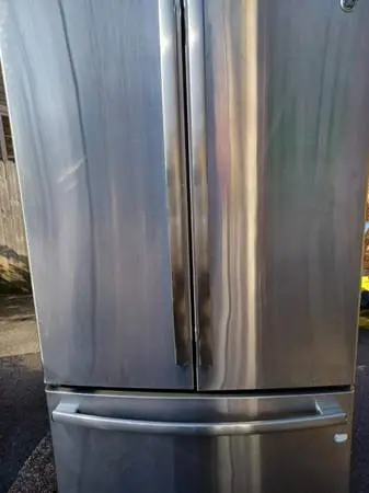 Stainless french door refrigerator