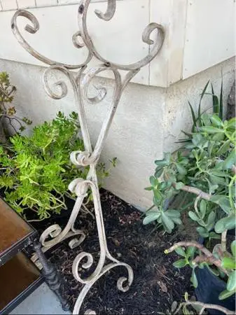 Vintage Large Heavy Iron Coffee Table Base