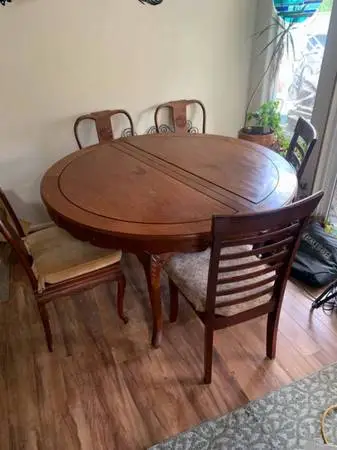 Table & Chairs 100 years old in great condition