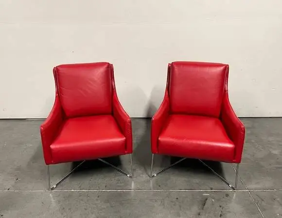 Italian Leather Chairs