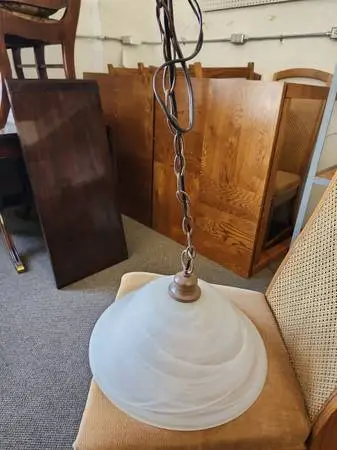 vintage-style dome pendant light