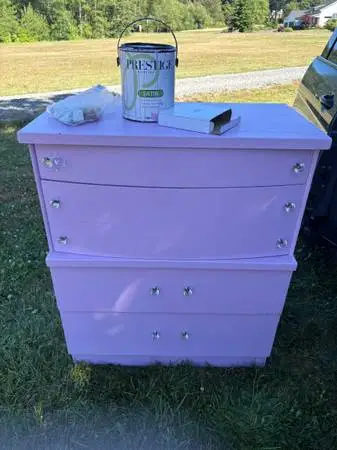 MCM Mid Century Modern Dresser W/Extra Paint And Knobs - Can Deliver
