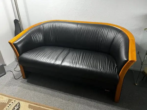 Black loveseat/small couch