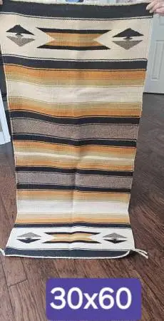 Southwest style Mexican wool blanket or wall hanging. ($300 new)