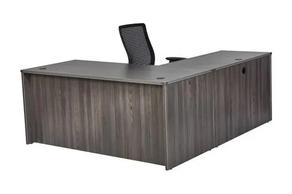 **3 Colors of New in Box 5.5 X 6 L Shaped Desk w/2 Drawer File