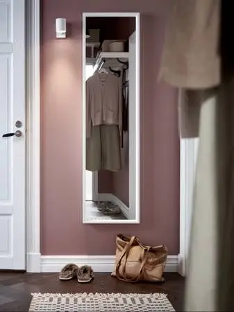 White Ikea NISSEDAL Full Length Mirror
