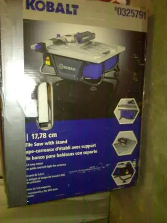 Kobalt Tile Saw / TWO Day only .. August 15 & 16 in Newton