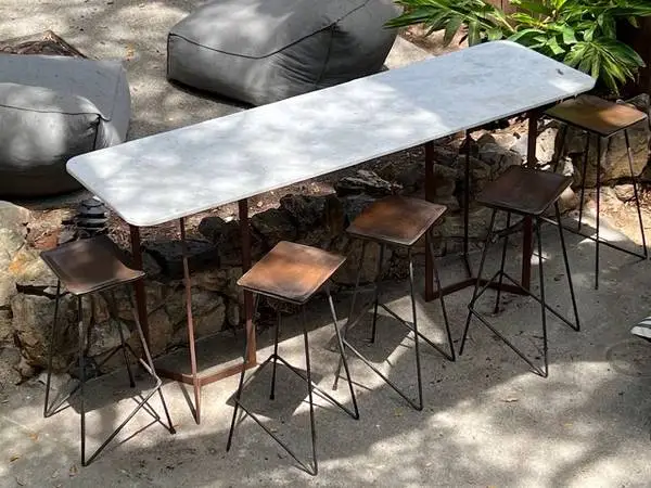 Marble Bar Table & Chairs