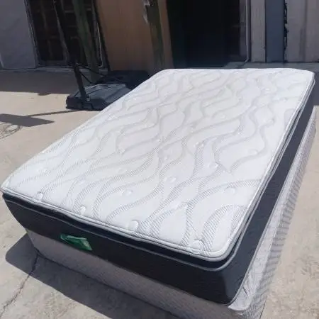 Full pillow top mattress and box spring