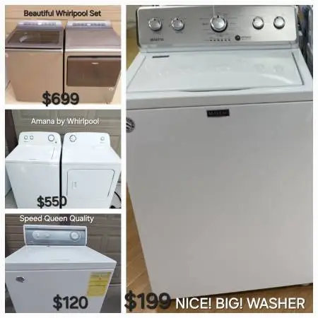 💯EXCELLENT WASHER AND DRYER SETS, 2oh8 8OI.I864