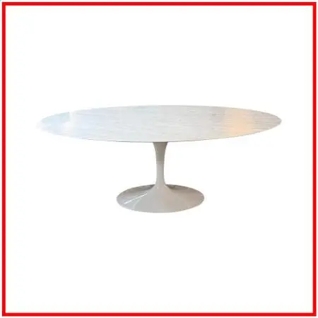 Knoll Saarinen Dining Table, Carrera Marble