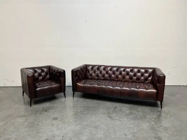 Modern Leather Sofa Set
