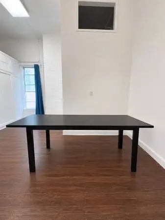 Extendable Drop Leaf Black Dining Room Table