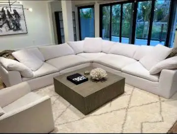 WEST ELM HAVEN 3-PIECE L-SHAPED SECTIONAL — BEAUTIFUL CONDITION