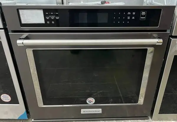 KitchenAid  KOSE500EBS Single Convection Wall Oven New Open Box 30