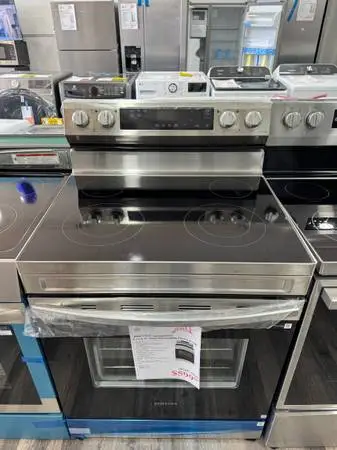 Samsung 30”W Openbox Stainless Steel Freestanding Glasstop Electric Range