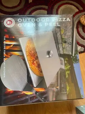 OUT DOOR PIZZA OVEN AND PEEL, AIR POPPER AND BOWL SET