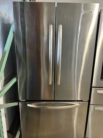 Kitchen Aid Stainless Steel Counter Depth Bottom Freezer Refrigerator