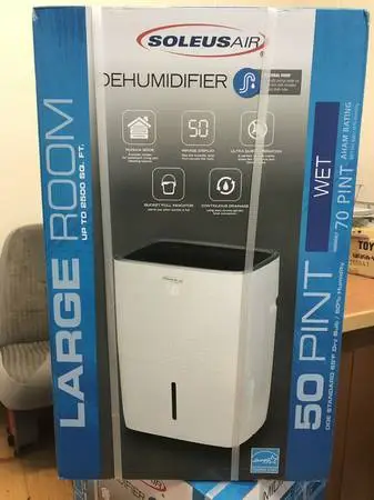New Soleus 50 Pints Dehumidifier