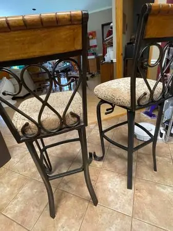 Iron barstools