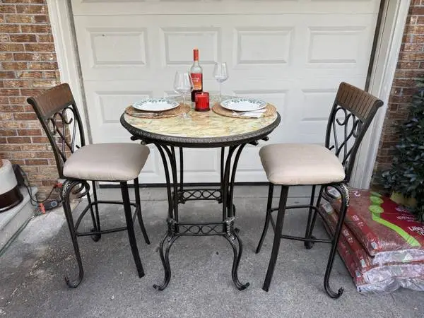 3 Piece Cast Iron Bistro Set