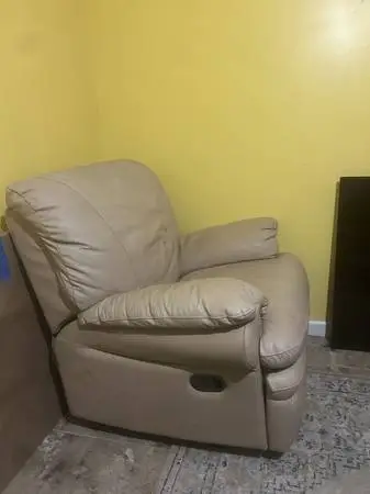 Comfy Faux Leather Recliner OBO