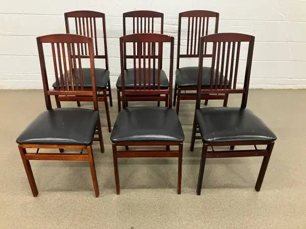 ( 6 ) Padded Folding Chairs