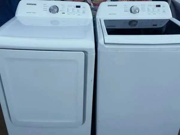 SAMSUNG TOP LOAD WASHER & GAS DRYER MEGA CAPACITY  “BOTH WORKING”