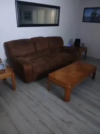 Suede Couch