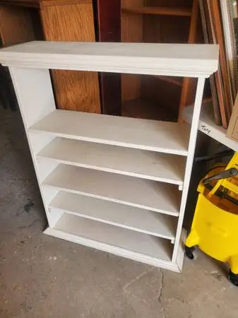 White shoe rack
