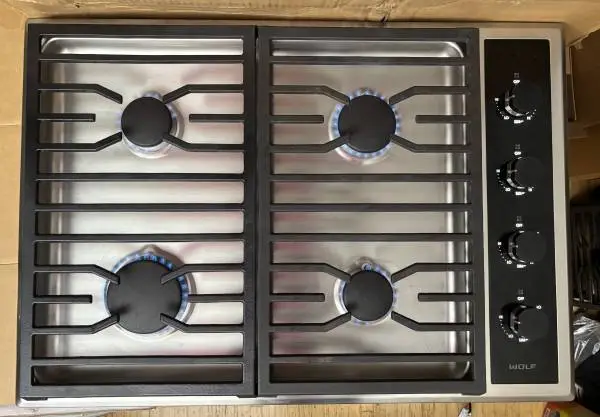 Wolf 30” propane cooktop