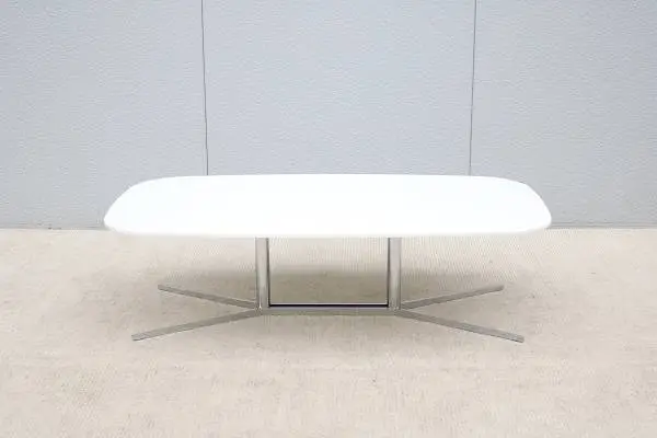 Modern Mario Ruiz for Studio TK Envita White Corian Top Coffee Table
