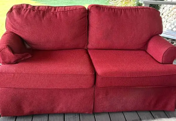 Loveseat with hide-a-bed