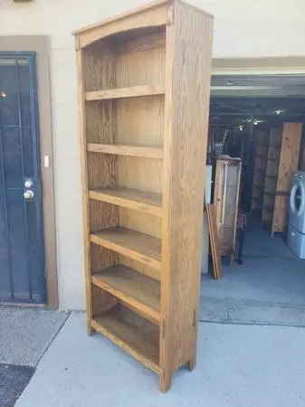 Rustic tall bookshelf