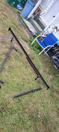 Bed frame fully adjustable. Two different sizes