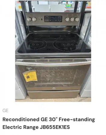Reconditioned GE 30 Free-standing Electric Range JB655EK1ES