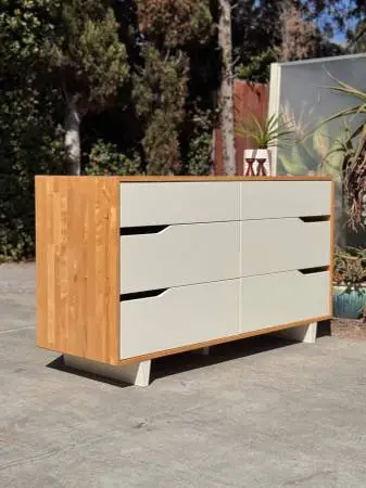 IKEA MANDAL Scandinavian Modern Solid Birch 6 Drawer Dresser