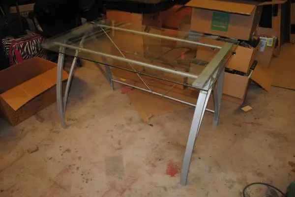 GLASS & METAL DESK