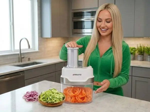 MAKE OFFER Ambiano Spiralizer Electric 3 Blades Zucchini Noodles