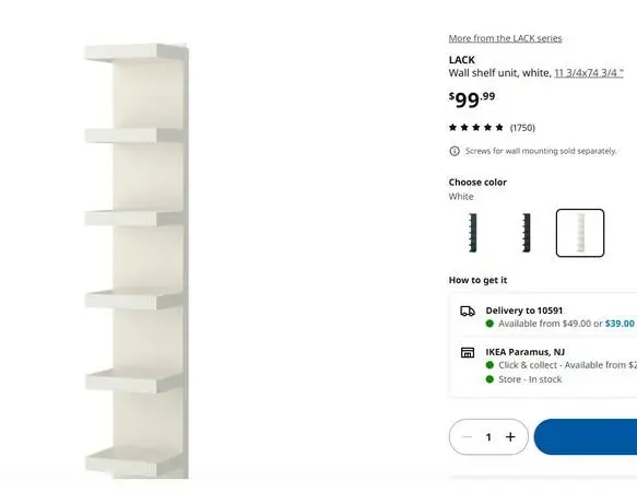 Ikea LACK shelf unit