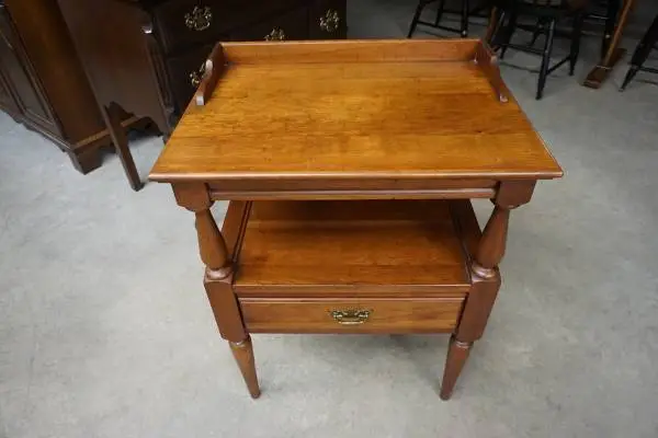 Solid Cherry Side Stand