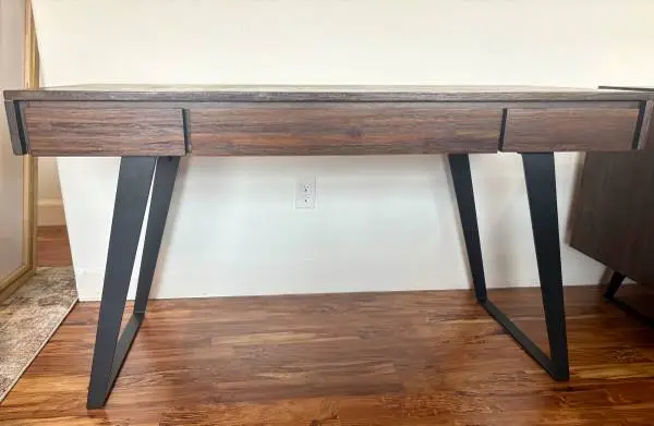 Desk and Two Sideboards (Credenzas)-Matching set.