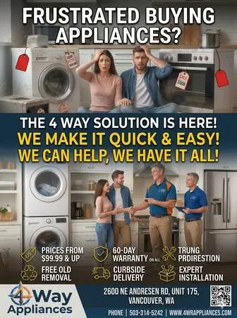 MEGA APPLIANCE SALE! OPEN EVERY WEEKEND & HOLIDAY! WARRANTY DELIVERY